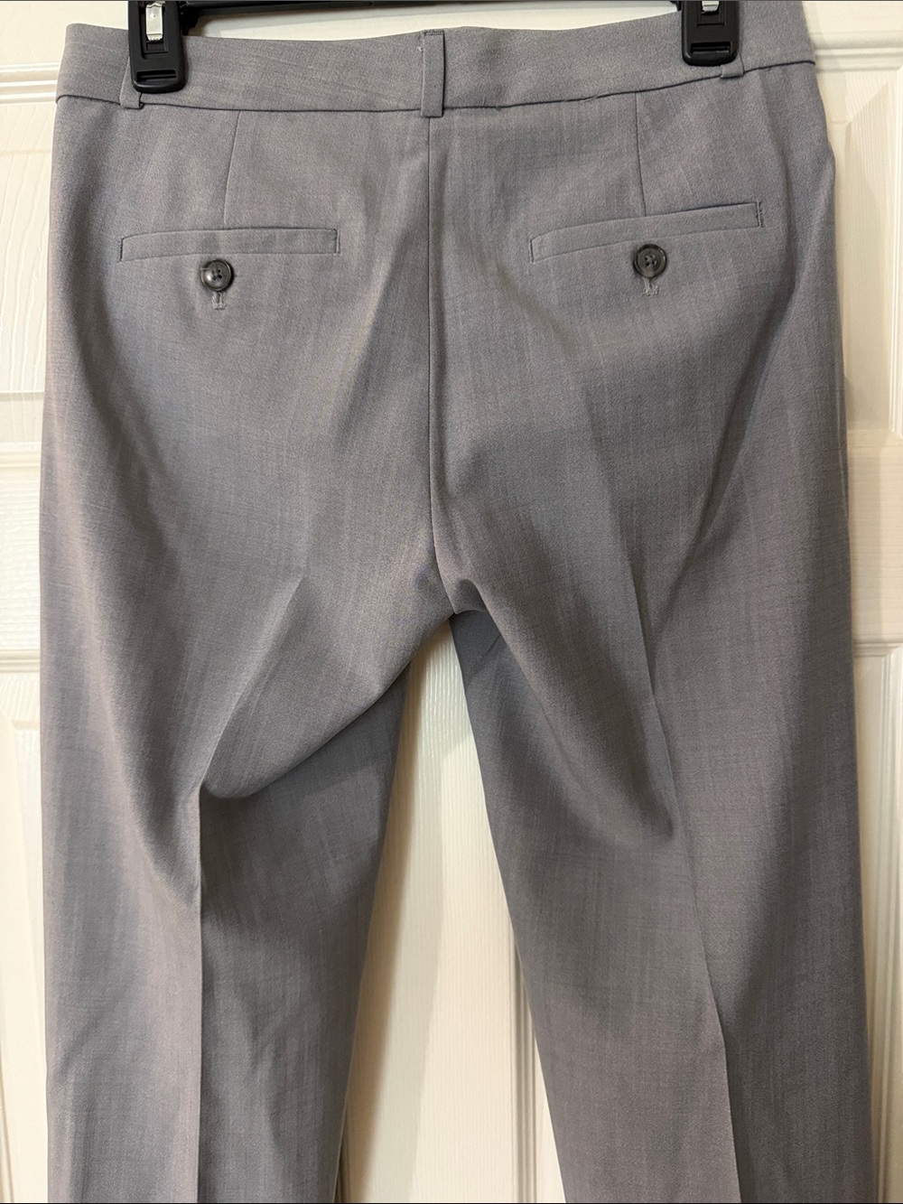 Banana Republic Light Gray Women's Dress Pants - Straight Leg - Picture 2 of 5